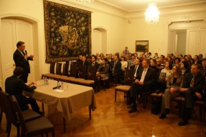 Briuselio debatų klubo diskusija su Ministru Pirmininku Algirdu Butkevičiumi tema "Lietuva po rinkimų: naujosios Vyriausybės iššūkiai ir artėjantis pirmininkavimas ES" (2013 m. sausis)